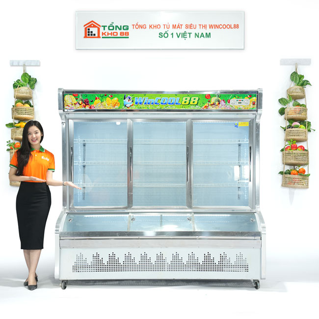 Tủ mát 3 cánh 1400L 2 chế độ 